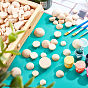 Kits de peinture nbeads, y compris les cabochons en bois et les stylos pinceaux en plastique