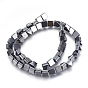 Non-magnetic Synthetic Hematite Bead Strands, Grooved, Pyramid