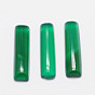 Dyed Rectangle Natural Agate Cabochons, 20x5x3.5mm