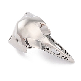 Viking 304 Stainless Steel Crow Head Finger Rings for Mens