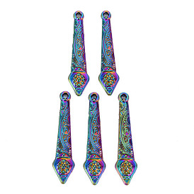 Rainbow Color Alloy Pendants, Cadmium Free & Nickel Free & Lead Free