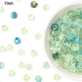 377 шт. 50 г прозрачные акриловые бусины, плоско-круглые