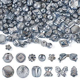 100г перламутровых непрозрачных акриловых бусин, разнообразные