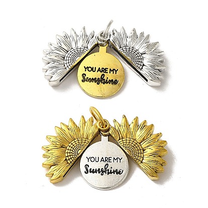 Подвески из сплава в тибетском стиле , с целью перехода в кольце, без кадмия и без свинца, цветок