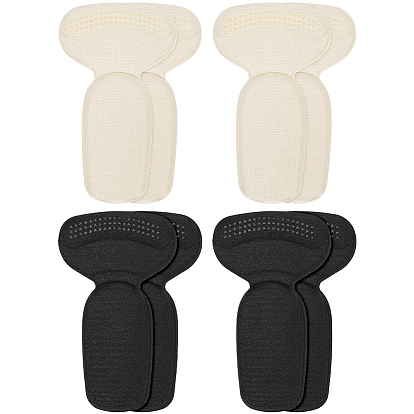 4 пары 2 цвета пенопластовые вставки под пятку, самоклеящиеся стельки для обуви, для защиты ног