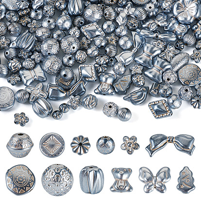 100г перламутровых непрозрачных акриловых бусин, разнообразные