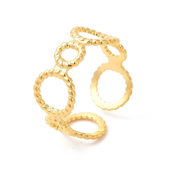 304 круглая открытая манжета из нержавеющей стали для женщин