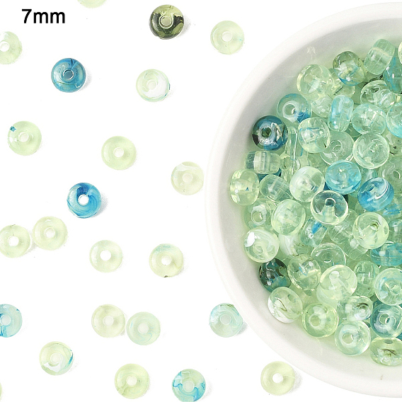 377 шт. 50 г прозрачные акриловые бусины, плоско-круглые