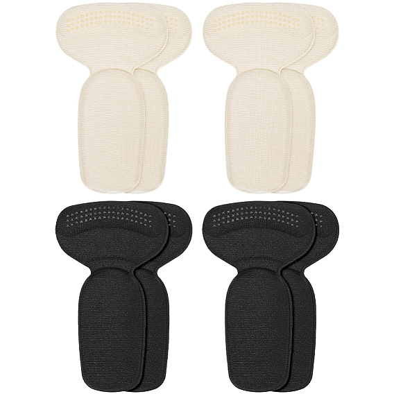 4 пары 2 цвета пенопластовые вставки под пятку, самоклеящиеся стельки для обуви, для защиты ног