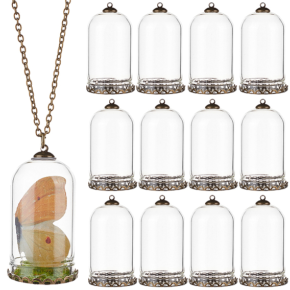 Наборы для самостоятельного изготовления подвесок из латуни и стекла