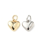 Латунные подвески, сердце прелести, стойки покрытие, долговечный, с целью перехода в кольце