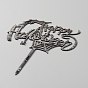 Acrylic Halloween Cake Insert Card Decoration, with Self Adhesive, for Halloween Cake Decoration, Word Happy Halloween with Bat & Spider & Spider Web
