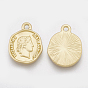 Smooth Surface Alloy Coin Pendants