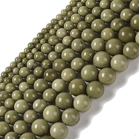 Brins de perles d'agate alashan naturelles, ronde