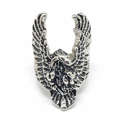Alloy Finger Rings, Wide Band Rings, Eagle