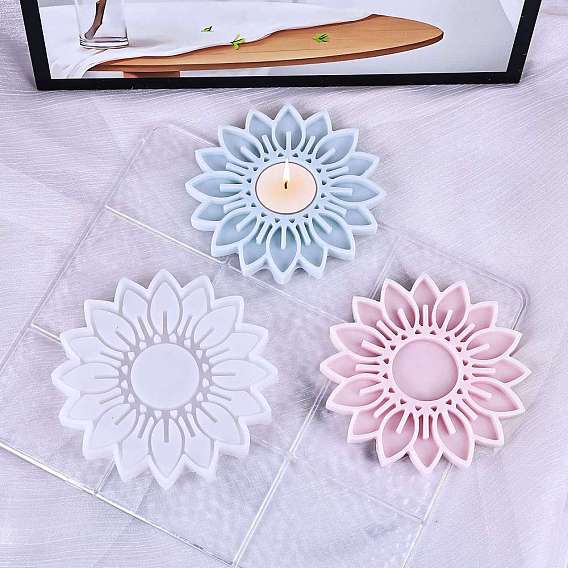 Силиконовые формы для подсвечников своими руками, формы для литья смолы, цветок