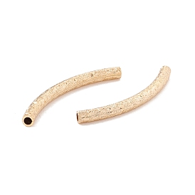 Brass Curved Tube Beads, Curved Tube Noodle Beads, Cadmium Free & Lead Free & Nickle Free