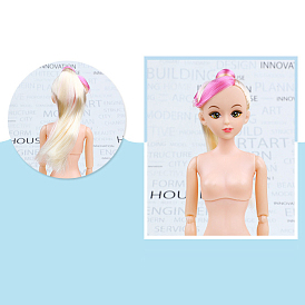 Corps de poupée en plastique, corps de poupée nue, avec la tête, pour filles femmes accessoires de poupée