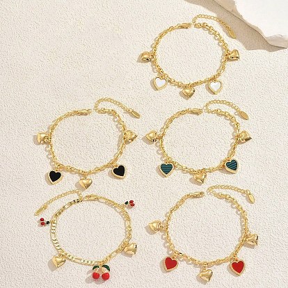 Женские браслеты на ногу из богемской латуни с цепочкой и кисточками, реальный 18 k позолоченный