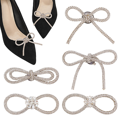 5 шт. 5 стили бантовые железные броши для рюкзака и одежды, cmолой горный хрусталь