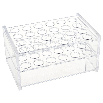 Органические акриловые выставочные стенды, стенды для пробирок, лабораторные принадлежности, прямоугольник