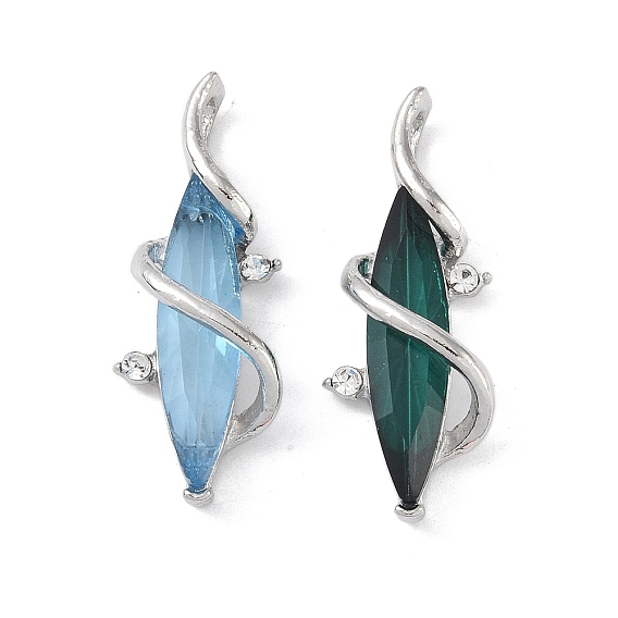 Подвески из сплава , со стеклом, лошадиный глаз 