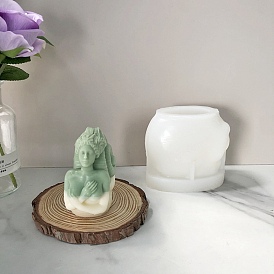 Bougie à faire soi-même faisant des moules de statue de buste en silicone, Moules de moulage en résine pour sculpture demi-corps, fille déesse conque