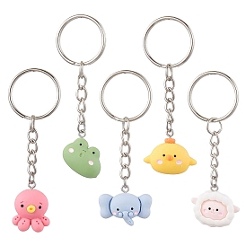 Alloy with Resin Keychain, Animal