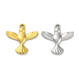 Ионное покрытие (ip) 304 подвески из нержавеющей стали, очарование птицы