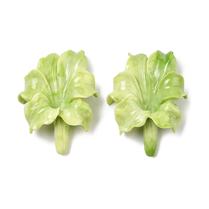 Резные бусины из синтетического коралла, цветок