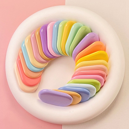 Plastic Snap Hair Clip Finding, Oval