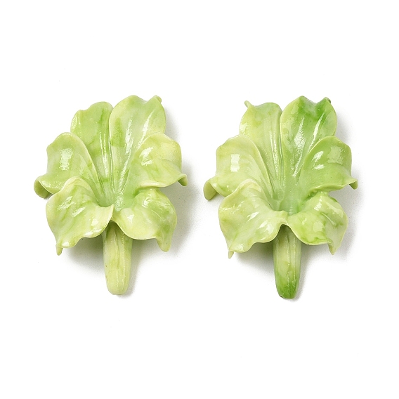 Резные бусины из синтетического коралла, цветок