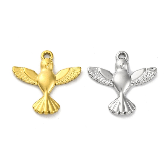 Ионное покрытие (ip) 304 подвески из нержавеющей стали, очарование птицы