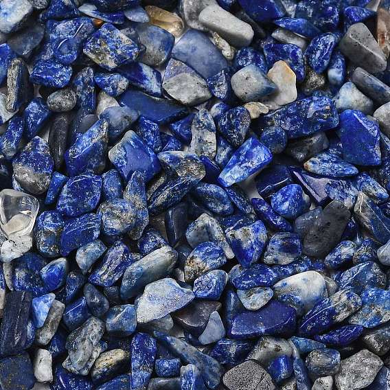 Природных лазурит чип бисер, нет отверстий / незавершенного, 3~9x1~4 мм