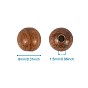 Wood Beads, Waxed Wooden Beads, Undyed, Round
