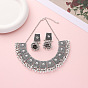 Серьги и ожерелья из цинкового сплава со стразами, богемный стиль, для женщин