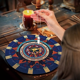 Плоские круглые резиновые маятниковые алтарные коврики, глаз Гора 12 созвездие резиновая прокладка для гадания, коврик для мыши