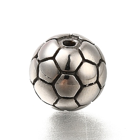 304 Stainless Steel Beads, Football