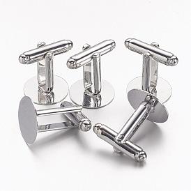 Brass Cufflinks, Tray: 14mm, 18x18x14mm