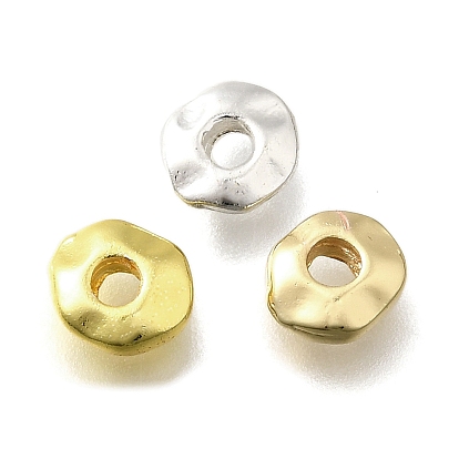 Сплавочные бусины, долговечный, стойки покрытие, плоско-круглые