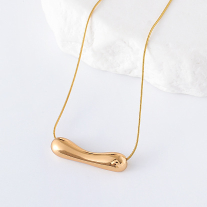 3шт. европейские ожерелья из нержавеющей стали с подвеской в виде баклажана для женщин