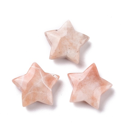 Natural Brecciated Jasper Beads, No Hole, Star