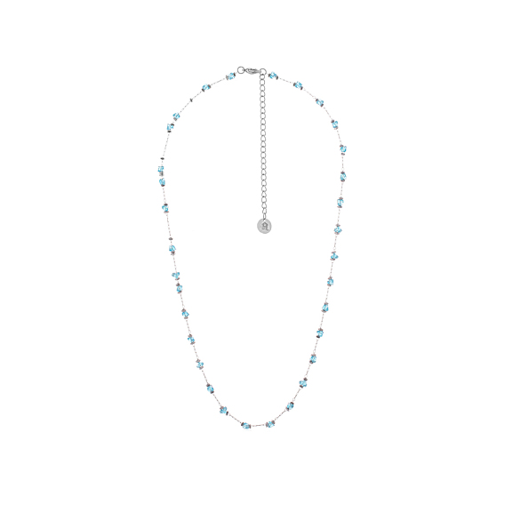 304 Колье из нержавеющей стали с фианитами для женщин, самородки, цвет нержавеющей стали