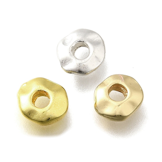 Сплавочные бусины, долговечный, стойки покрытие, плоско-круглые