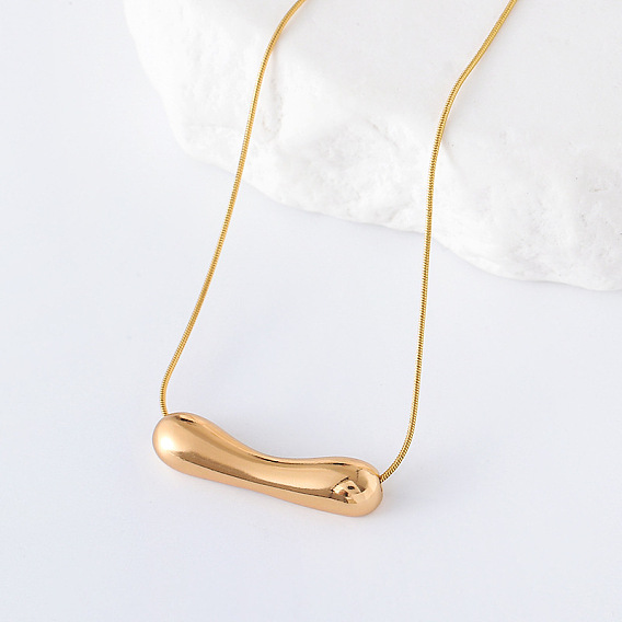 3шт. европейские ожерелья из нержавеющей стали с подвеской в виде баклажана для женщин