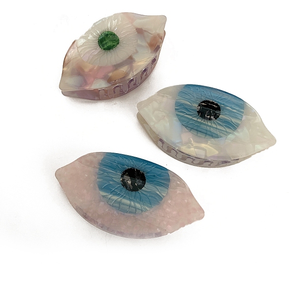 Заколки для волос с когтями из ацетата целлюлозы (смола), злые глаза, заколка для волос для женщин и девочек