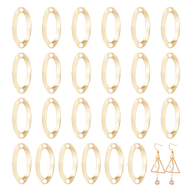 24 шт. латунные подвески для разъемов, без кадмия и без свинца, овальные связи