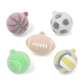 Силиконовые подвески с бархатным покрытием на спортивную тематику