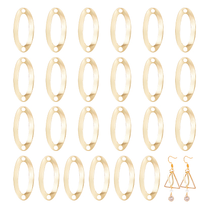 24 шт. латунные подвески для разъемов, без кадмия и без свинца, овальные связи