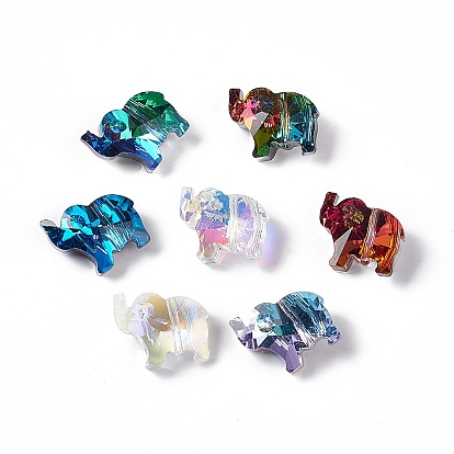 Transparent Glass Beads, Elephant